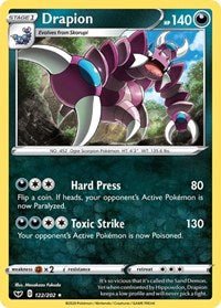 Drapion (122/202) [SWSH01 Sword and Shield Base Set]