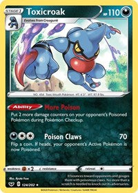 Toxicroak (124/202) [SWSH01 Sword and Shield Base Set]