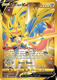 Zacian V (Secret) (211/202) [SWSH01 Sword and Shield Base Set]