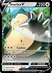 Snorlax V (141/202) [SWSH01 Sword and Shield Base Set]
