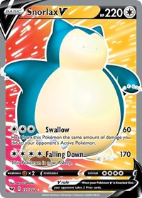 Snorlax V (Full Art) (197/202) [SWSH01 Sword and Shield Base Set]