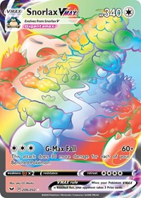 Snorlax VMAX (Secret) (206/202) [SWSH01 Sword and Shield Base Set]