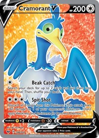 Cramorant V (Full Art) (198/202) [SWSH01 Sword and Shield Base Set]