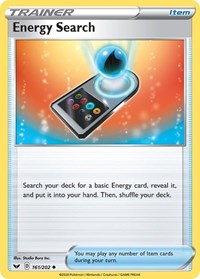 Energy Search (161/202) [SWSH01 Sword and Shield Base Set]