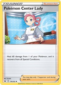 Pokemon Center Lady (176/202) [SWSH01 Sword and Shield Base Set]