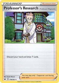 Professor's Research (178/202) [SWSH01 Sword and Shield Base Set]