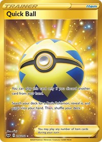 Quick Ball (Secret) (216/202) [SWSH01 Sword and Shield Base Set]