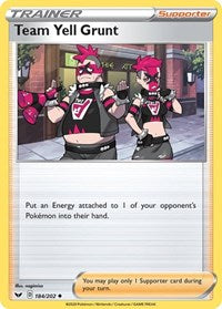 Team Yell Grunt (184/202) [SWSH01 Sword and Shield Base Set]
