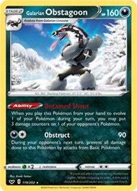 Galarian Obstagoon - 119/202 (119/202) [Deck Exclusives]