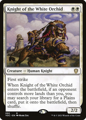Knight of the White Orchid (92) [Crimson Vow Commander]