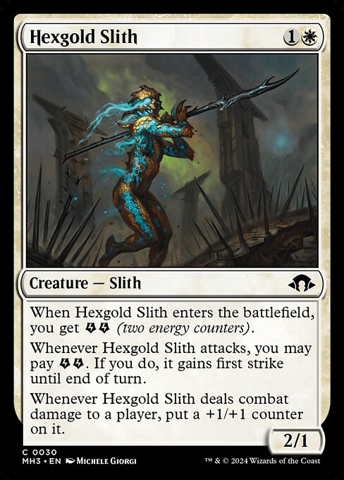 Hexgold Slith (30) [Modern Horizons 3]