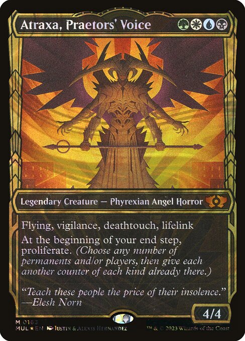 Atraxa, Praetors' Voice (163) [Multiverse Legends] [Showcase]