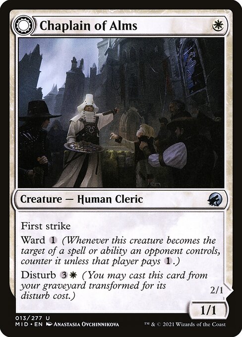 Chaplain of Alms // Chapel Shieldgeist (13) [Innistrad: Midnight Hunt]