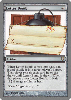 Letter Bomb (122) [Unhinged]