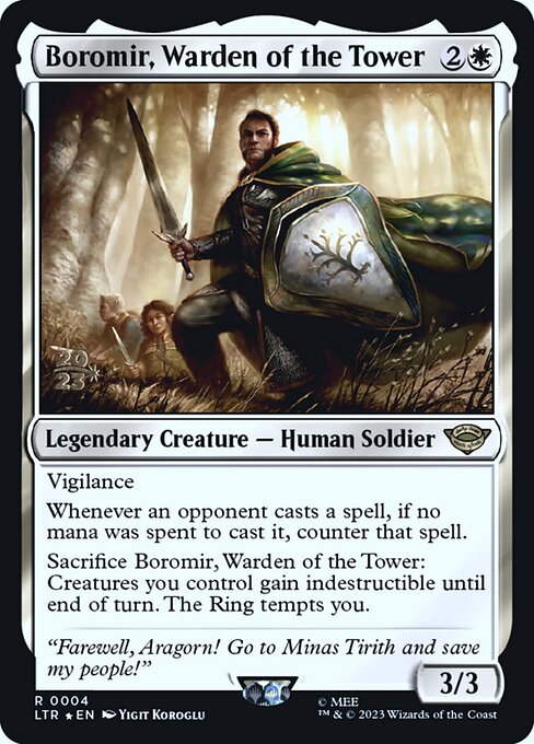 Boromir, Warden of the Tower (4s) [Tales of Middle-earth Promos]