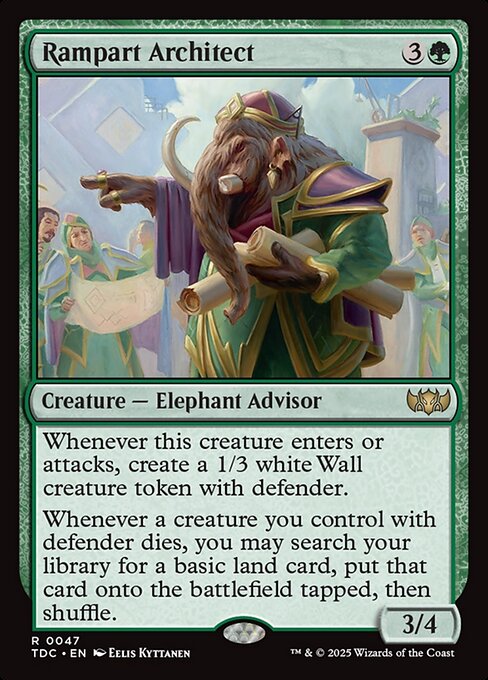 Rampart Architect (47) [Tarkir: Dragonstorm Commander]