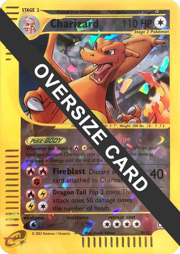 Charizard - 9/12 (Box Topper) (009/012) [Jumbo Cards]