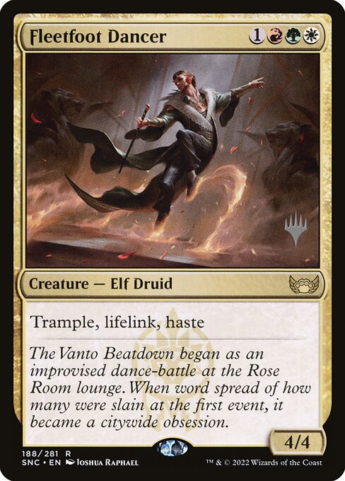 Fleetfoot Dancer (188p) [Streets of New Capenna Promos]