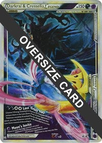 Darkrai & Cresselia Legend - 99/102 & 100/102 (Single Oversized Promo) (099/102 & 100/102) [Jumbo Cards]