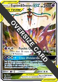 Espeon & Deoxys GX Oversized - SM240 (SM Black Star Promo) (SM240) [Jumbo Cards]