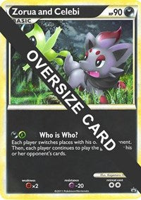 Zorua and Celebi (Black and White Tour Promo) [Jumbo Cards]