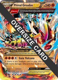 Primal Groudon EX - 86/160 (086/160) [Jumbo Cards]