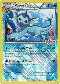 Vaporeon - 25/108 (State Championships) [Staff] (025/108) [League and Championship Cards]