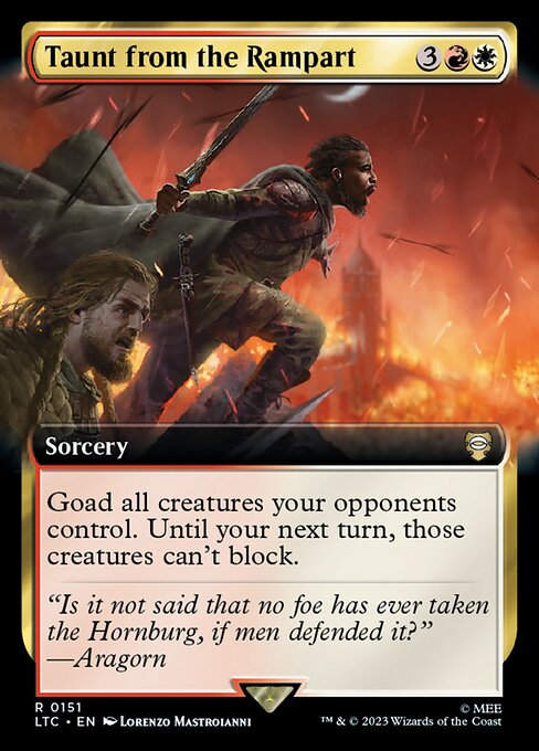 Taunt from the Rampart (151) [Tales of Middle-earth Commander] [Extended Art]
