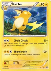 Raichu - 43/146 (Cosmos Holo) (043/146) [Blister Exclusives]