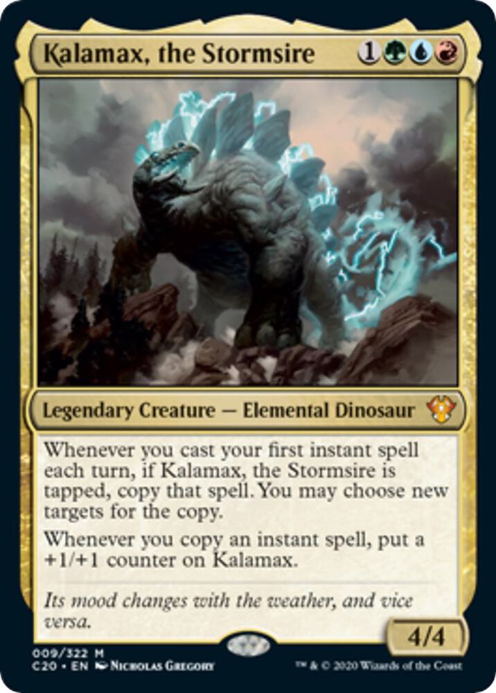 Kalamax, the Stormsire (Commander 2020) (9) [Oversize Cards]