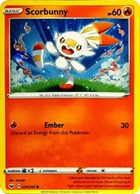 Scorbunny - 030/202 (Cosmos Holo) (030/202) [Blister Exclusives]
