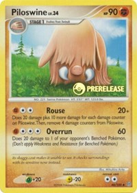 Piloswine - 46/100 (Prerelease) (46/100) [Nintendo Promos]