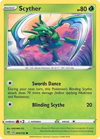 Scyther (004/192) [SWSH02 Rebel Clash]