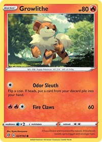Growlithe (027/192) [SWSH02 Rebel Clash]