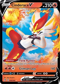 Cinderace V (035/192) [SWSH02 Rebel Clash]