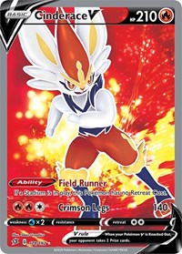 Cinderace V (Full Art) (178/192) [SWSH02 Rebel Clash]