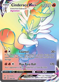 Cinderace VMAX (Secret) (194/192) [SWSH02 Rebel Clash]