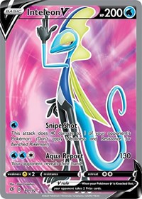 Inteleon V (Full Art) (180/192) [SWSH02 Rebel Clash]