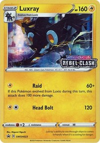 Luxray - SWSH023 (Prerelease) [Staff] (SWSH023) [SWSH Sword and Shield Promo Cards]