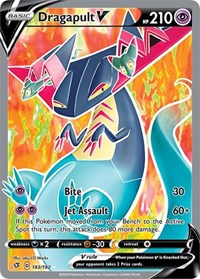 Dragapult V (Full Art) (183/192) [SWSH02 Rebel Clash]