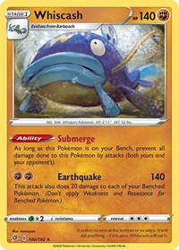 Whiscash (100/192) [SWSH02 Rebel Clash]