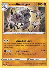 Galarian Runerigus (102/192) [SWSH02 Rebel Clash]