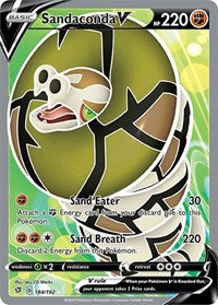 Sandaconda V (Full Art) (184/192) [SWSH02 Rebel Clash]