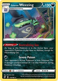 Galarian Weezing (113/192) [SWSH02 Rebel Clash]