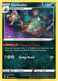Garbodor (118/192) [SWSH02 Rebel Clash]