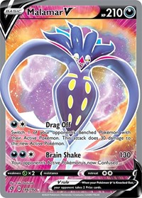 Malamar V (Full Art) (186/192) [SWSH02 Rebel Clash]