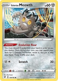 Galarian Meowth (126/192) [SWSH02 Rebel Clash]