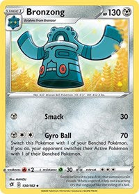Bronzong (130/192) [SWSH02 Rebel Clash]