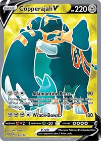 Copperajah V (Full Art) (187/192) [SWSH02 Rebel Clash]