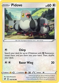 Pidove (143/192) [SWSH02 Rebel Clash]